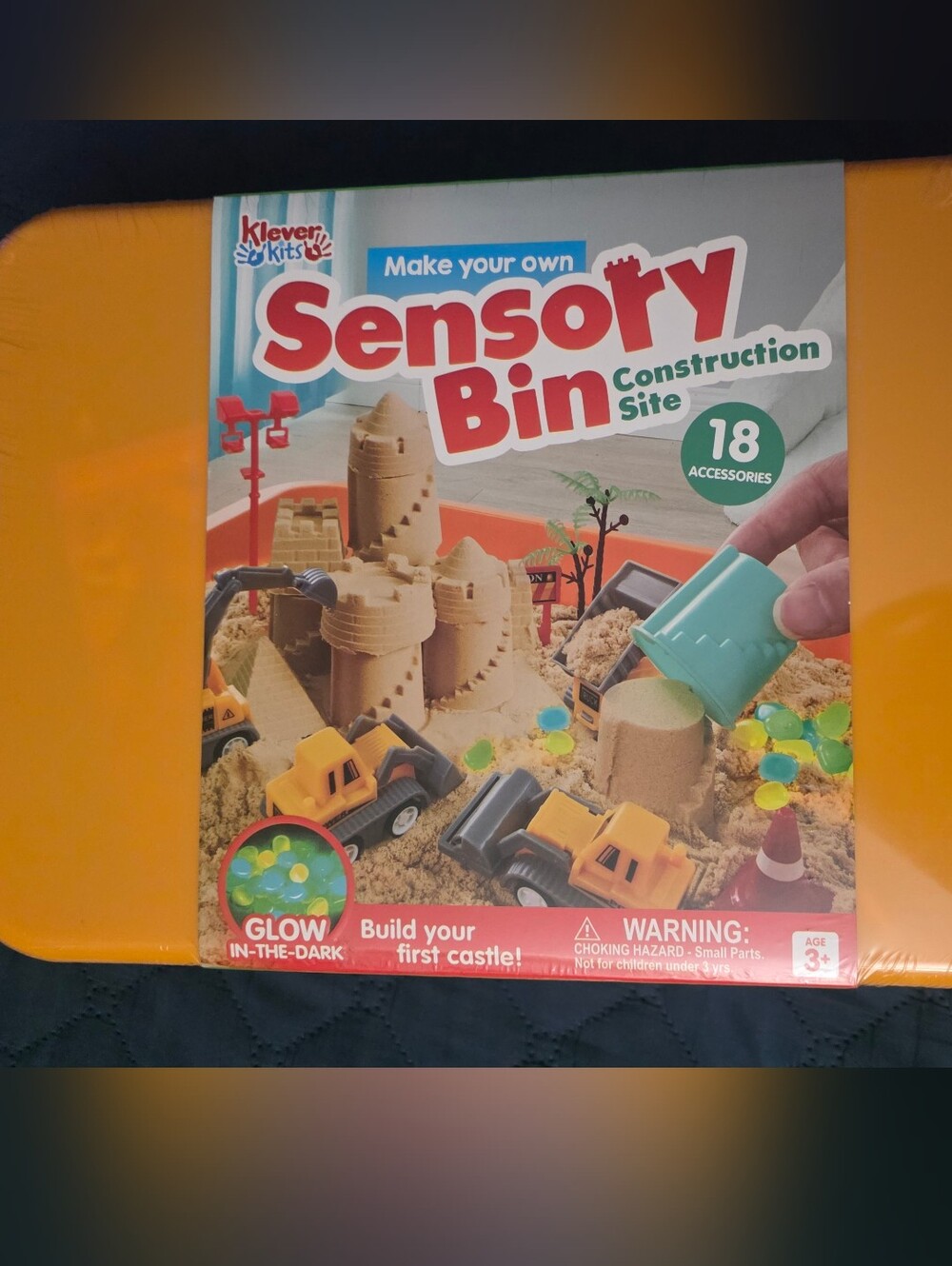 Klever kits Sensory Bin Construction Site Molding Sand for Kids - Picture 4 of 8